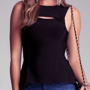 Bebe fitted keyhole top sexy